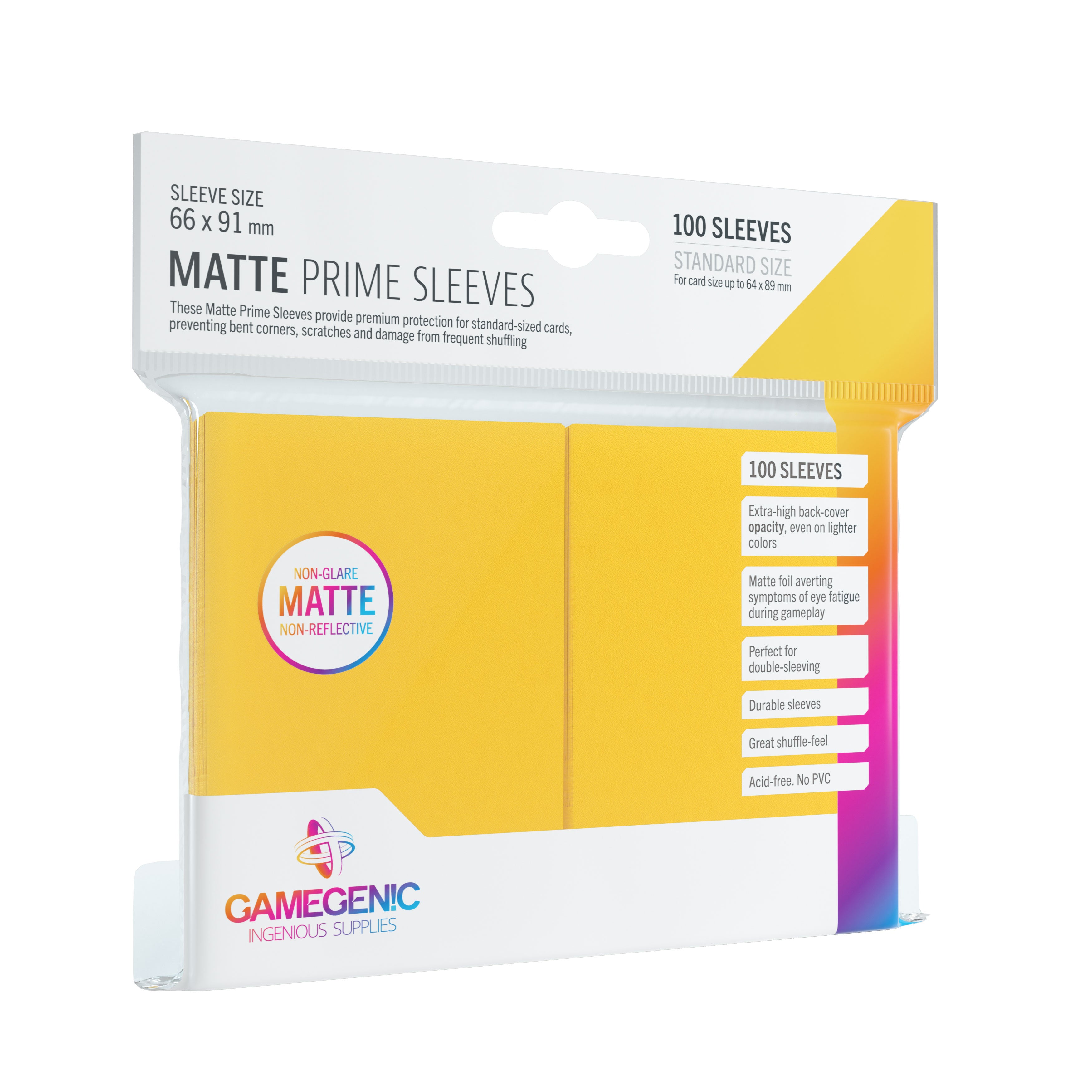 Gamegenic - Fundas Protectoras Matte Prime Sleeves (100)