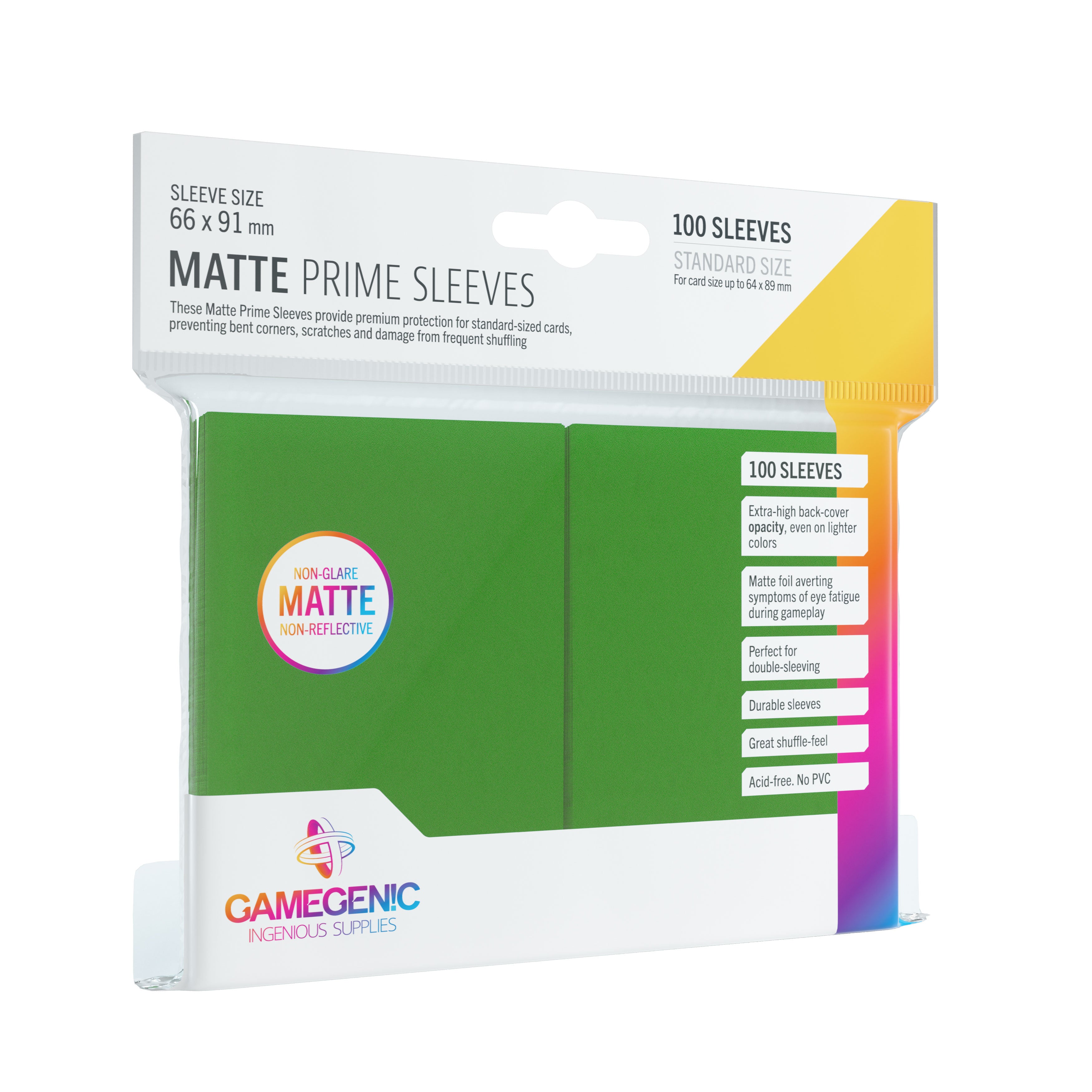 Gamegenic - Fundas Protectoras Matte Prime Sleeves (100)