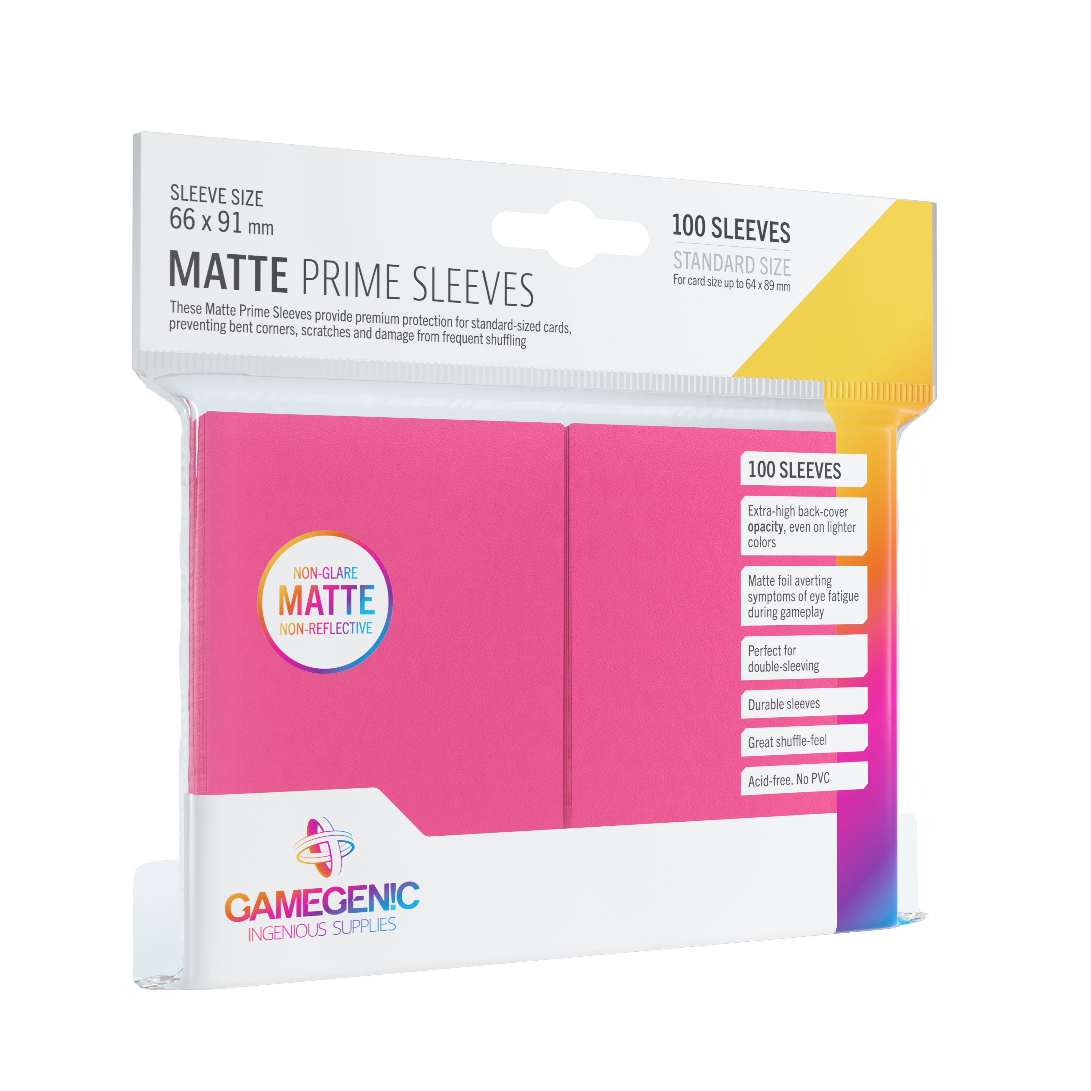 Gamegenic - Fundas Protectoras Matte Prime Sleeves (100)
