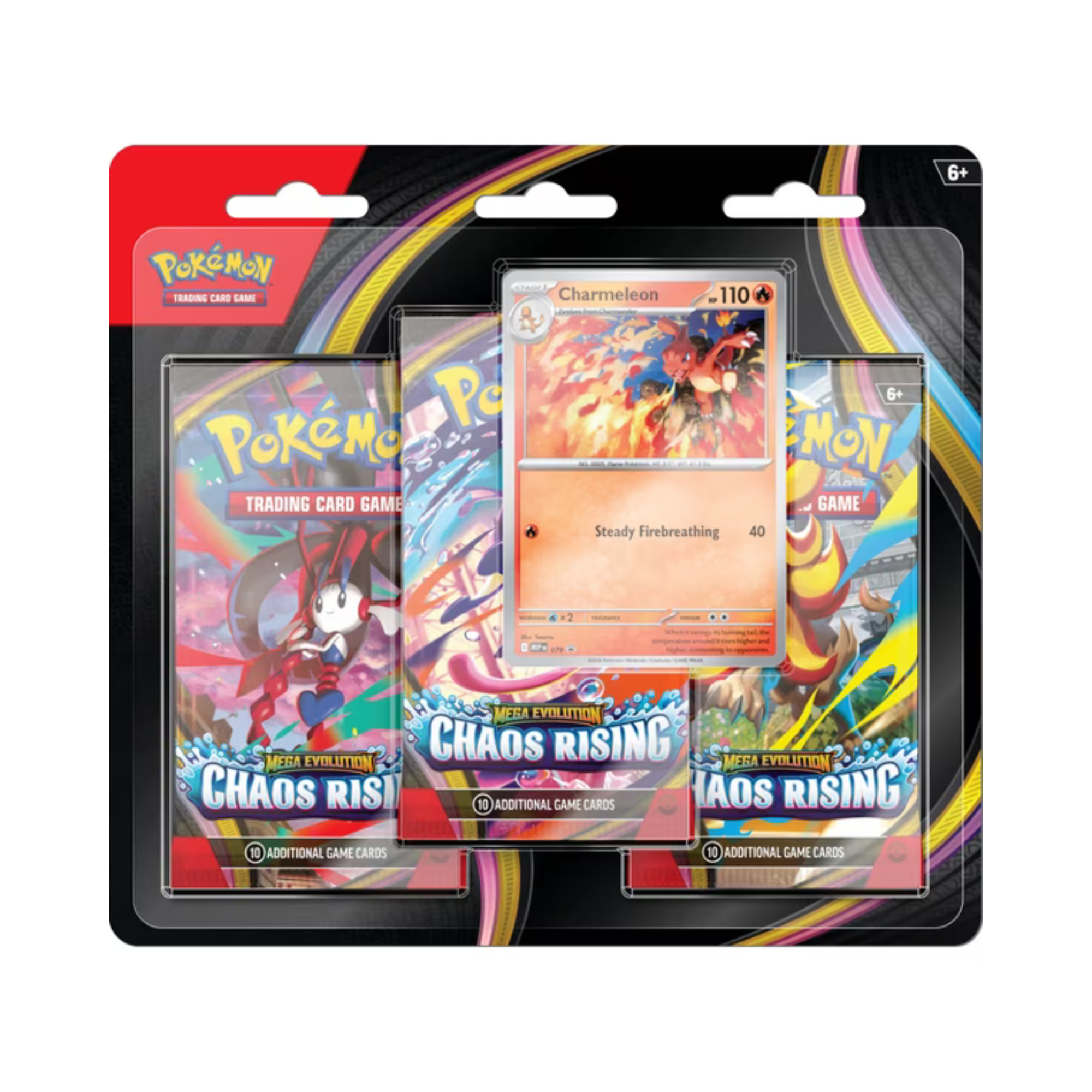 Pokémon TCG - 3-Pack Blister Chaos Rising - Inglés