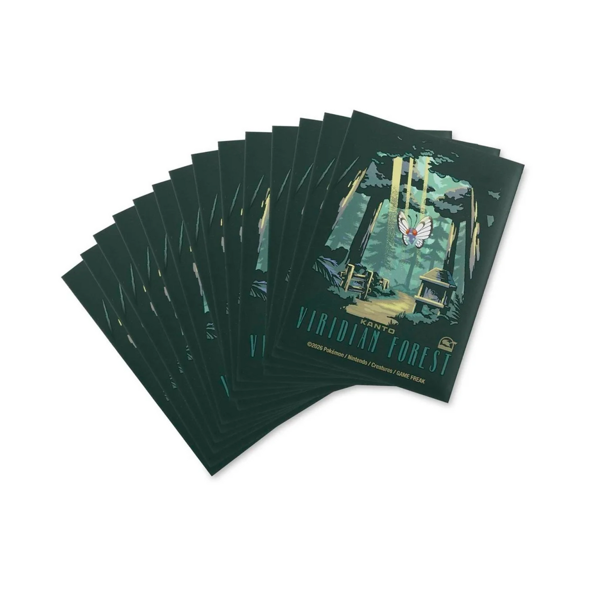 Pokémon Center - Kanto Explore Pokémon Premium Card Sleeves (65 fundas)