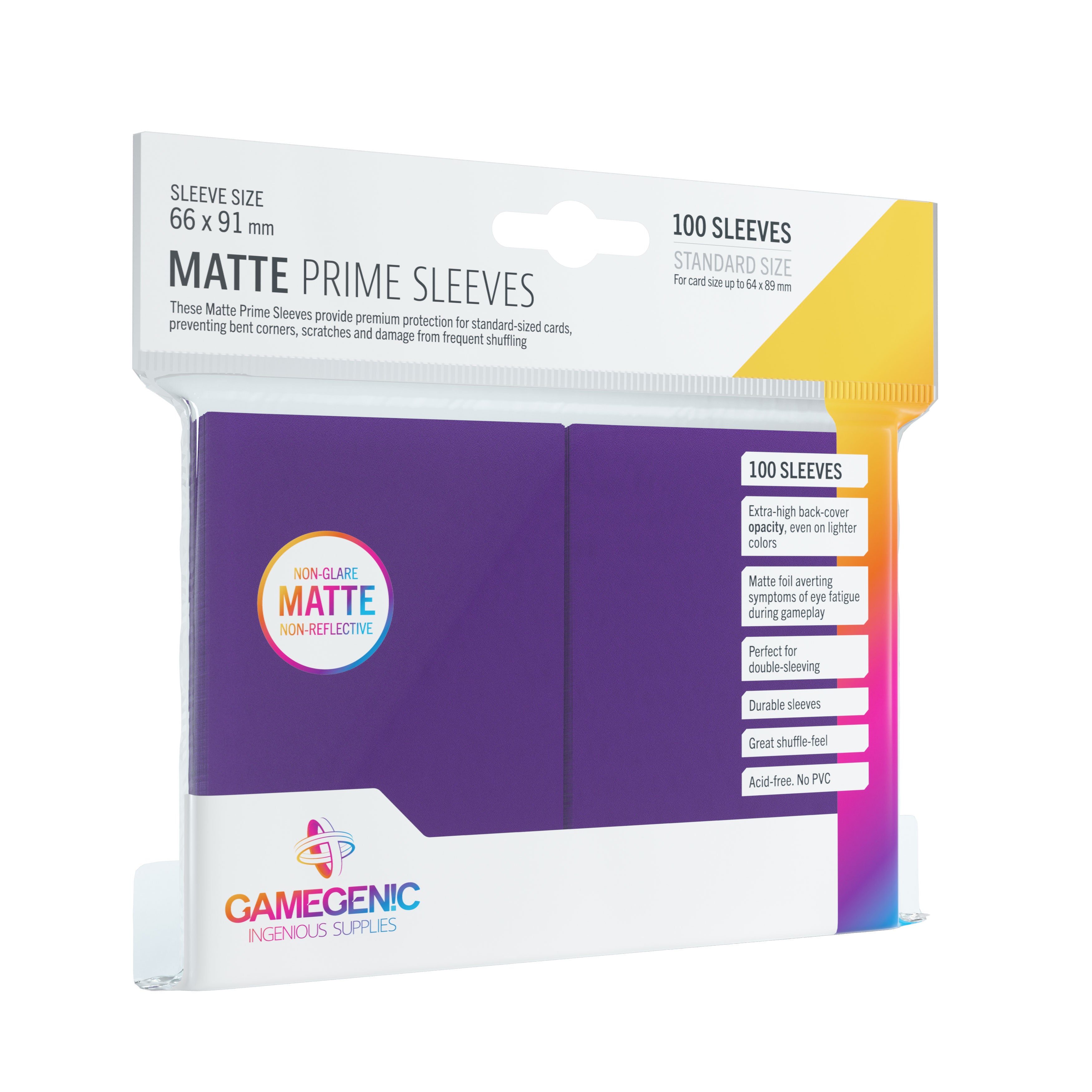 Gamegenic - Fundas Protectoras Matte Prime Sleeves (100)